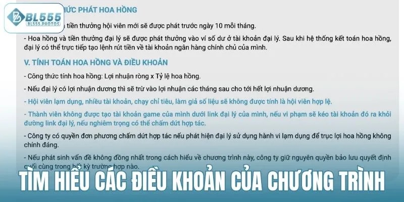 Tìm hiểu các điều khoản bảo vệ của chương trình